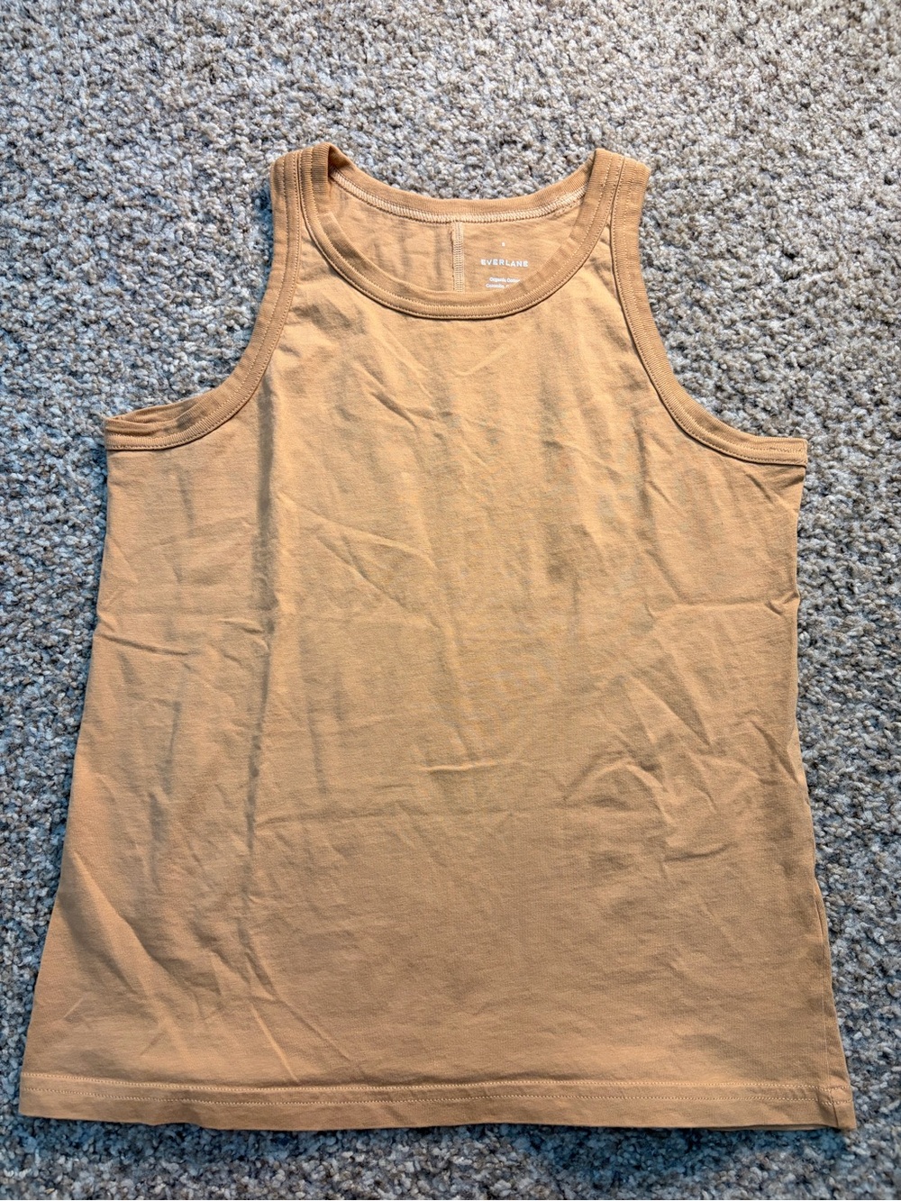 Everlane Tan Organic Cotton Tank Top